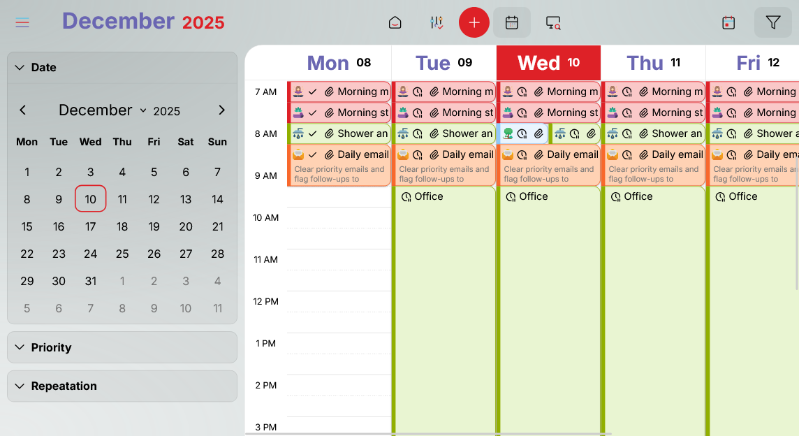 Calendar View