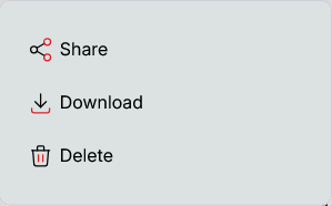 File Section Context Menu